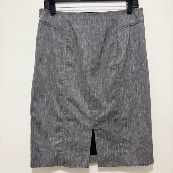 White House Black Market Beverly Linen-Blend Pencil Skirt Sz.10 NWT - Picture 3 of 5